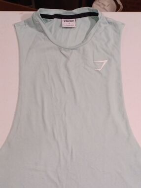 Gymshark Men's Mint Green Sleeveless Workout Tank